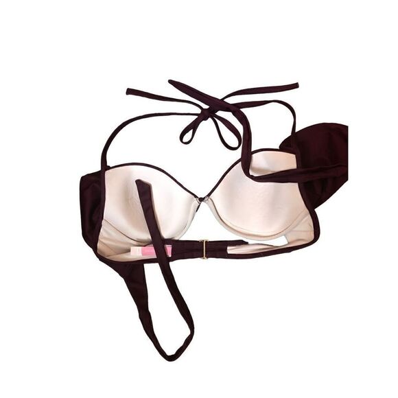 Victoria’s Secret purple halter padded bikini underwire top - Picture 3 of 5